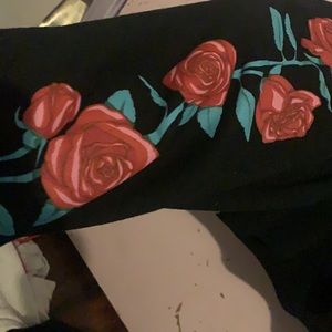 Black cropped hoodie(M)